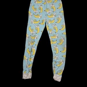 Kids Banana Print Pajamas BOTTOMS ONLY SZ 7/8